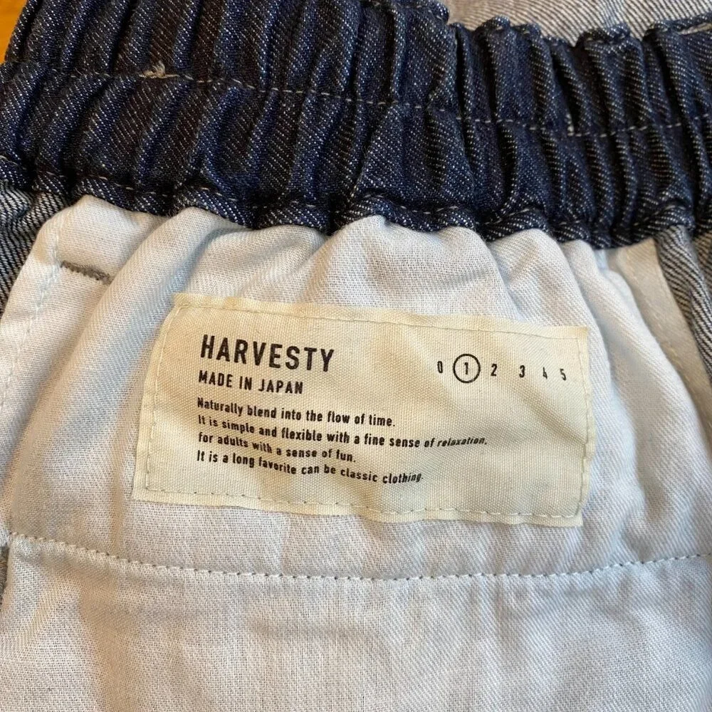 Made in Japan • Harvesty Circus Pants 100% cotton balloon leg jeans - Picture 5 of 7